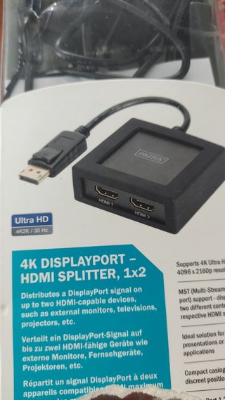 Switch/Commutador 2 puertos HDMI 4k