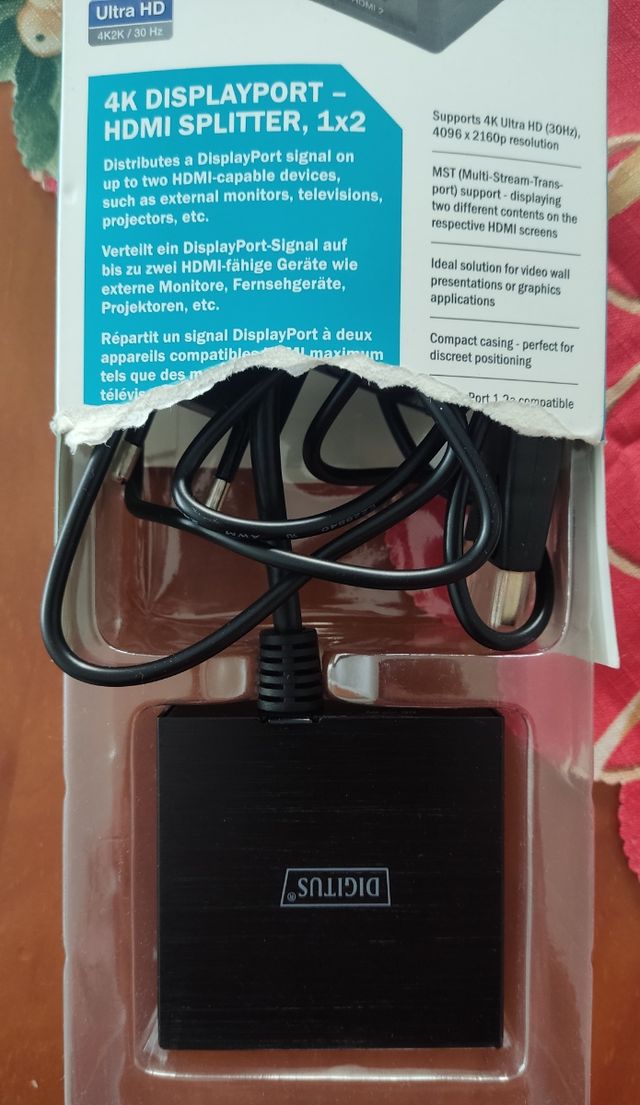 Switch/Commutador 2 puertos HDMI 4k