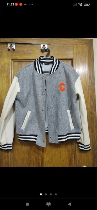 Cazadora bomber universitario o beisbol