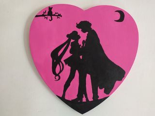 Sailor Moon Quadro Cuadro manga amore corazon