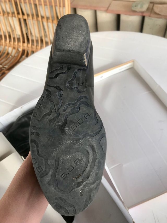 Botas negras piel B.D.A.