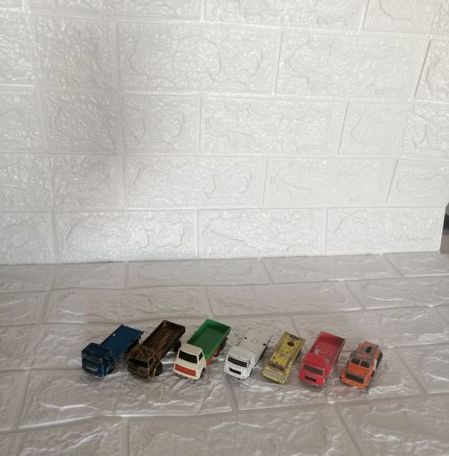 Lote camiones y coches majorette 1960