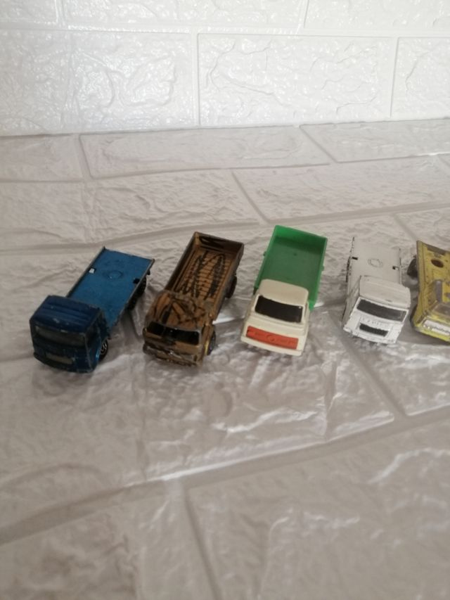 Lote camiones y coches majorette 1960
