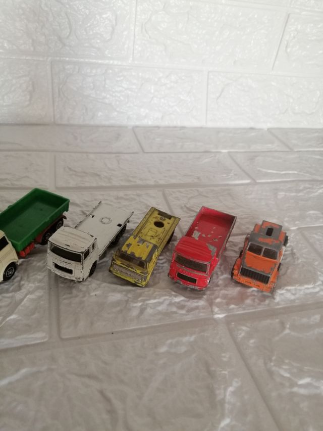 Lote camiones y coches majorette 1960