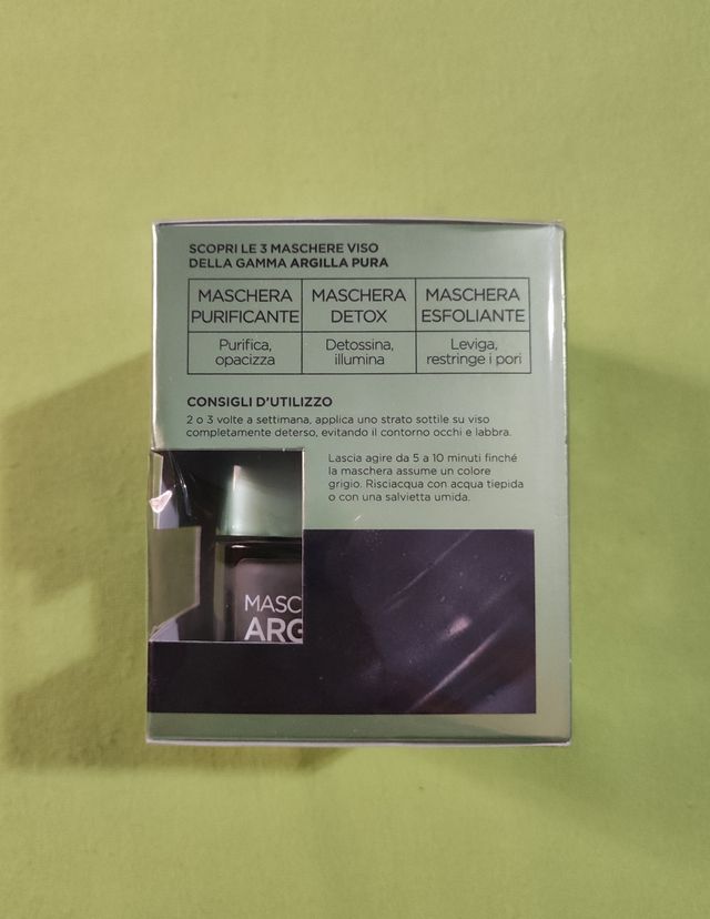 Maschera detox argilla pura