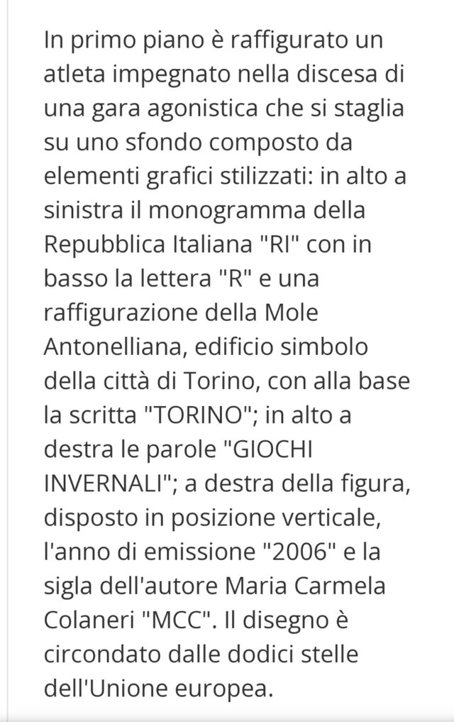 Le 2 EURO giochi olimpici invernali 2006