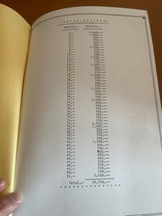 Album decimos de loteria 1986