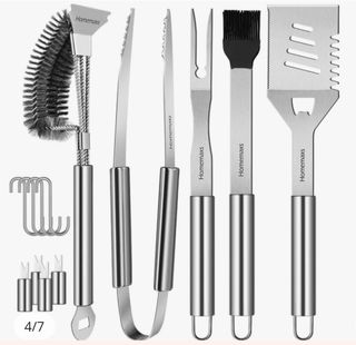 ESTUCHE COMPLETO UTENSILIOS BARBACOA NUEVO