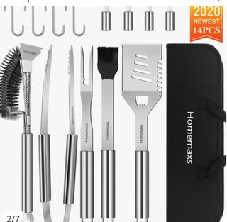 ESTUCHE COMPLETO UTENSILIOS BARBACOA NUEVO