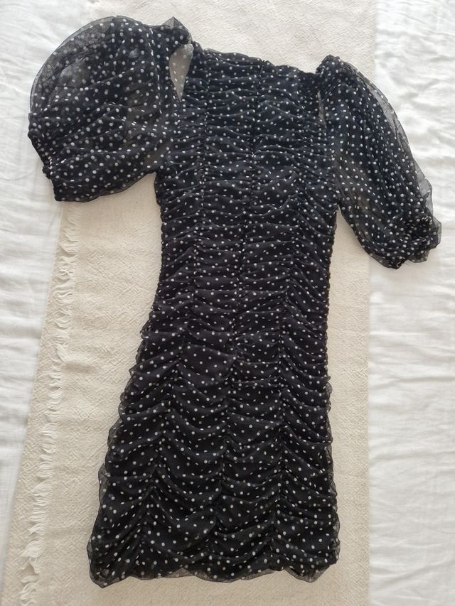 Vestido drapeado Zara