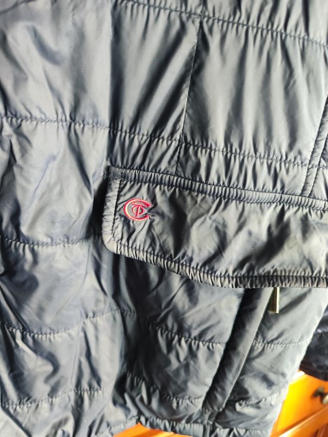 Chaqueta acolchado azul de hombre