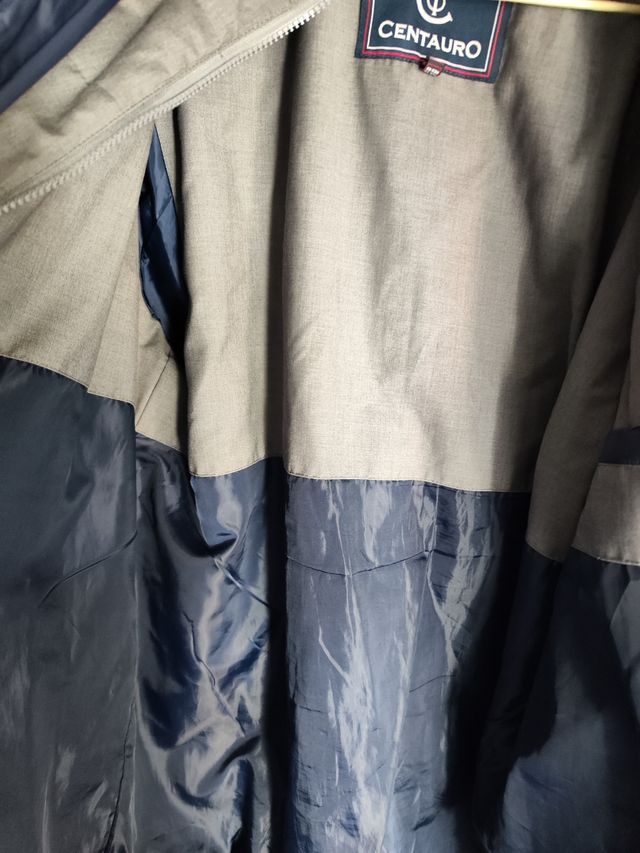 Chaqueta acolchado azul de hombre