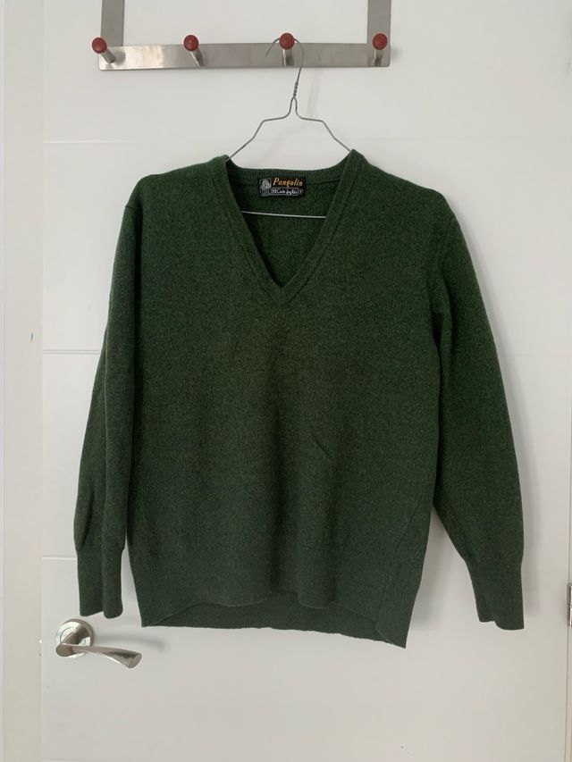 Jersey 100% lana virgen verde austriaco S