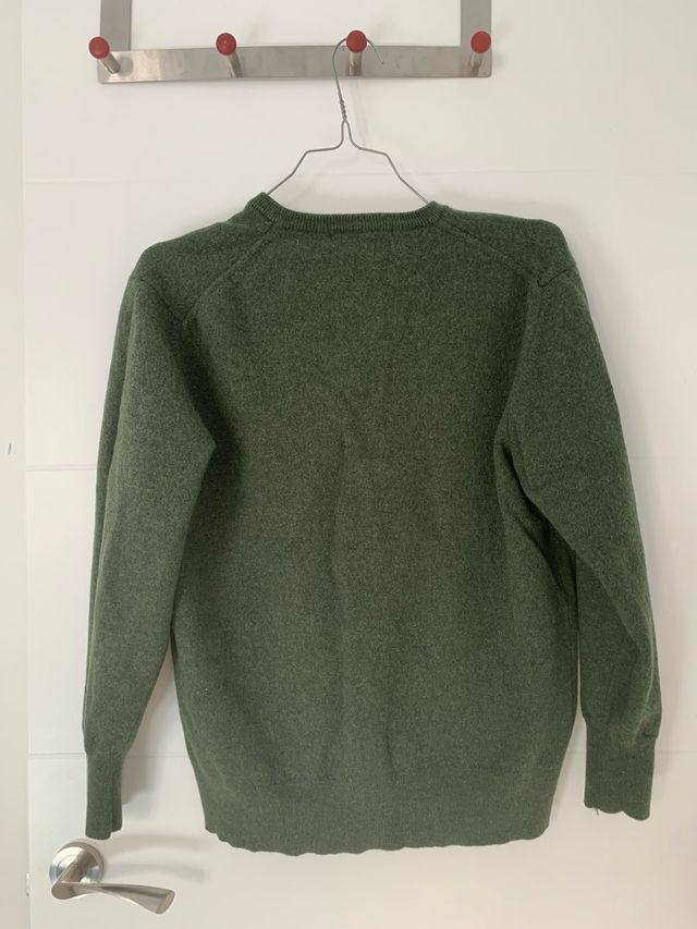 Jersey 100% lana virgen verde austriaco S