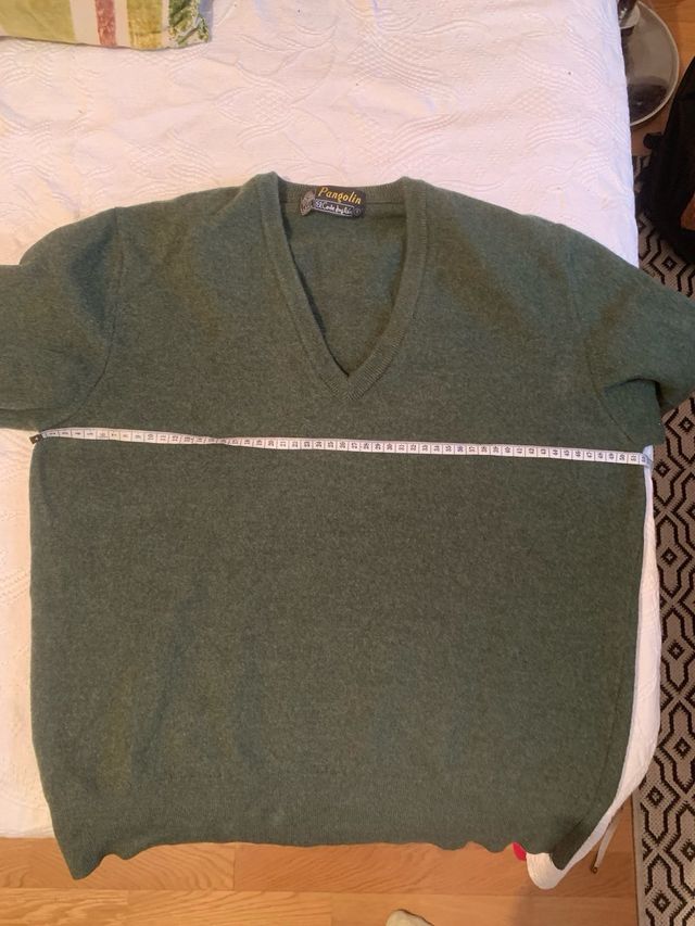 Jersey 100% lana virgen verde austriaco S