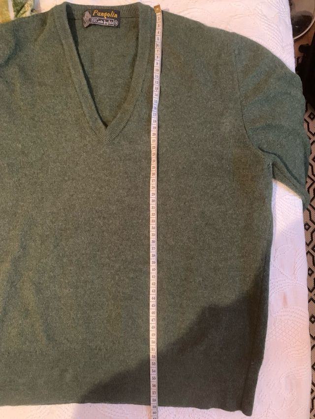 Jersey 100% lana virgen verde austriaco S