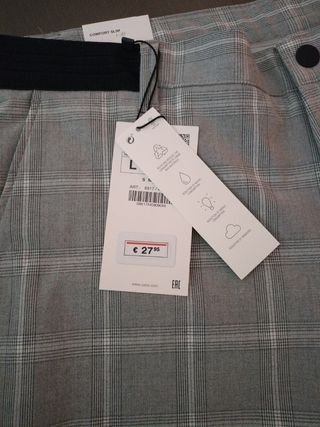 Pantalón vestir cuadros