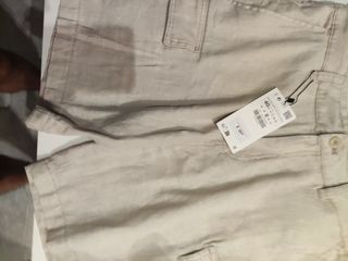 Pantalón corto bermuda Zara cruda 40