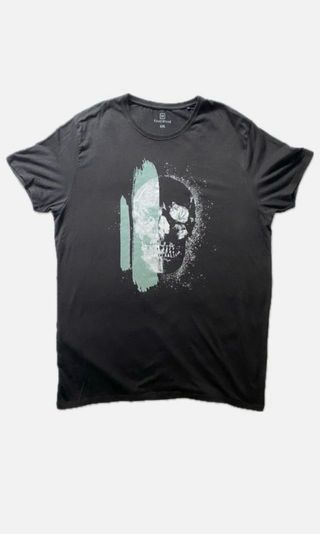 Camiseta Manga corta Zara + Camiseta Calavera XL