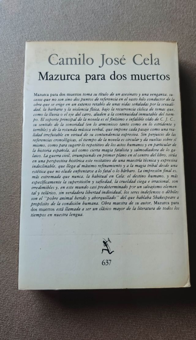 Mazurca para 2 muertos, Camilo José Cela