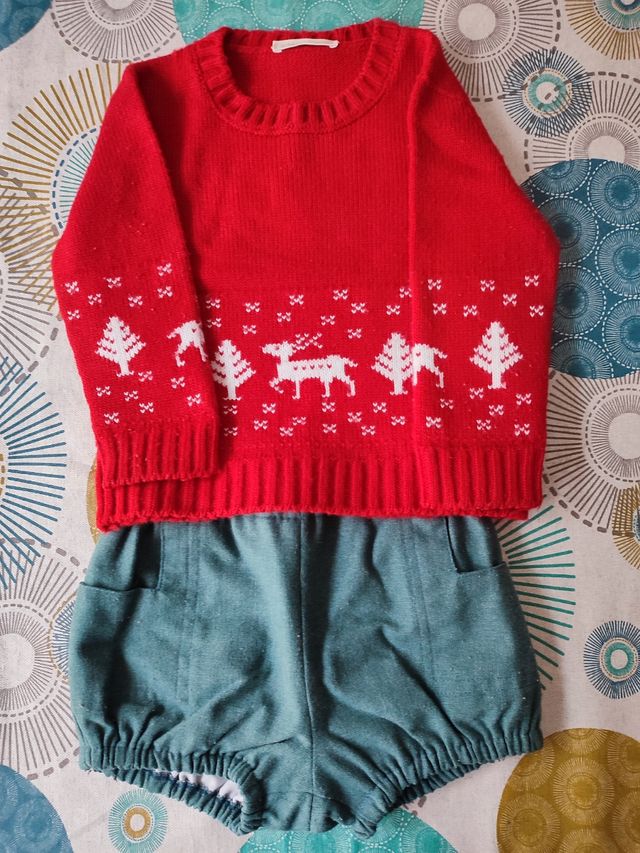 Conjunto 24 meses rojo