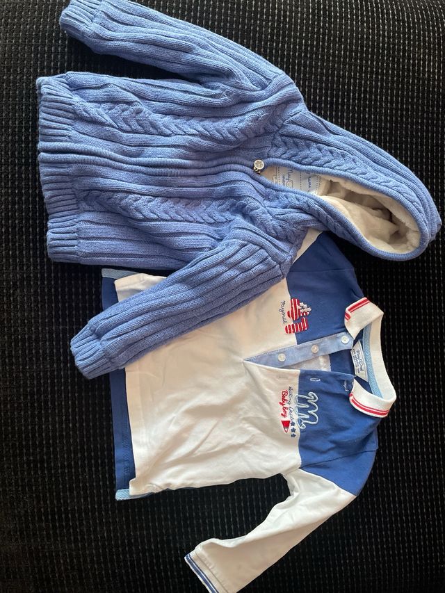 Chaqueta + polo MAYORAL talla 6-9 meses