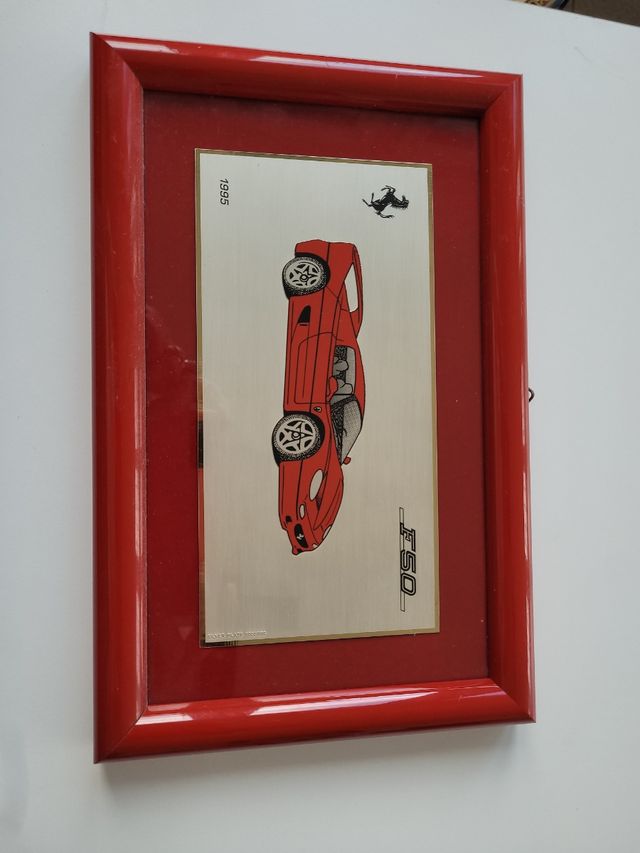 Quadro Ferrari F50 stampa su metallo