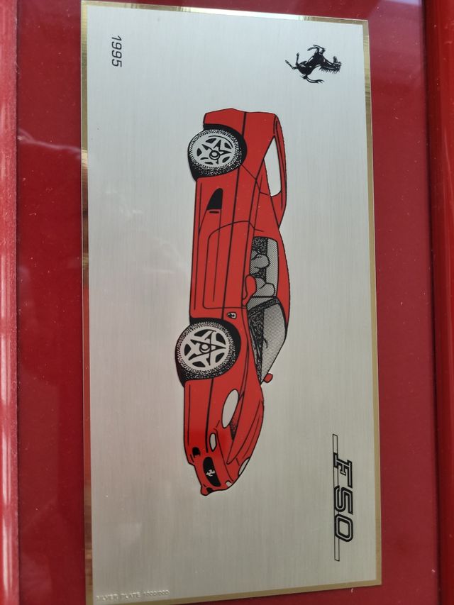 Quadro Ferrari F50 stampa su metallo
