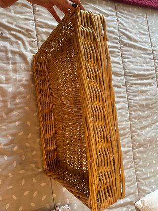 Cesta mimbre  ropa plancha