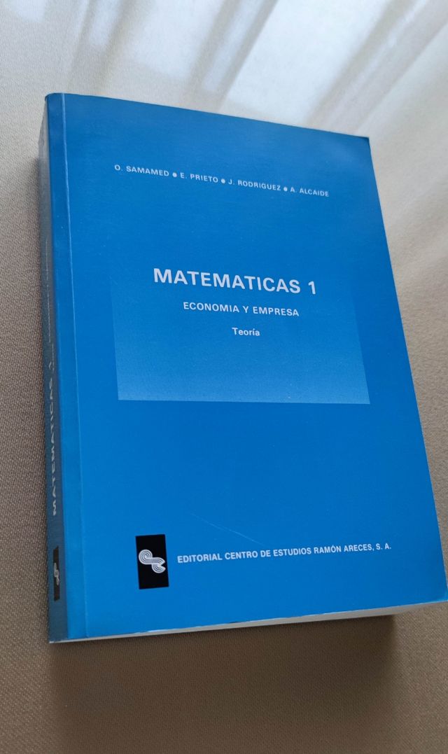 Matemáticas 1, teoría. Economía y Empres