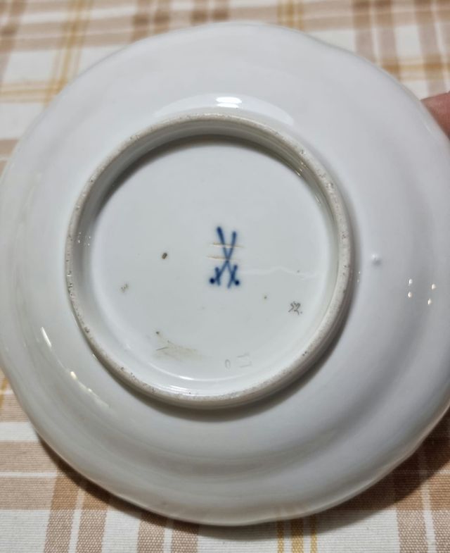 Piatto ceramica Meissen originale