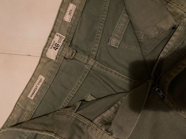 jeans uomo verde