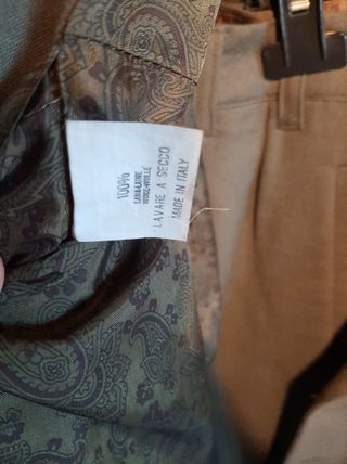 Vestito uomo fatto a mano