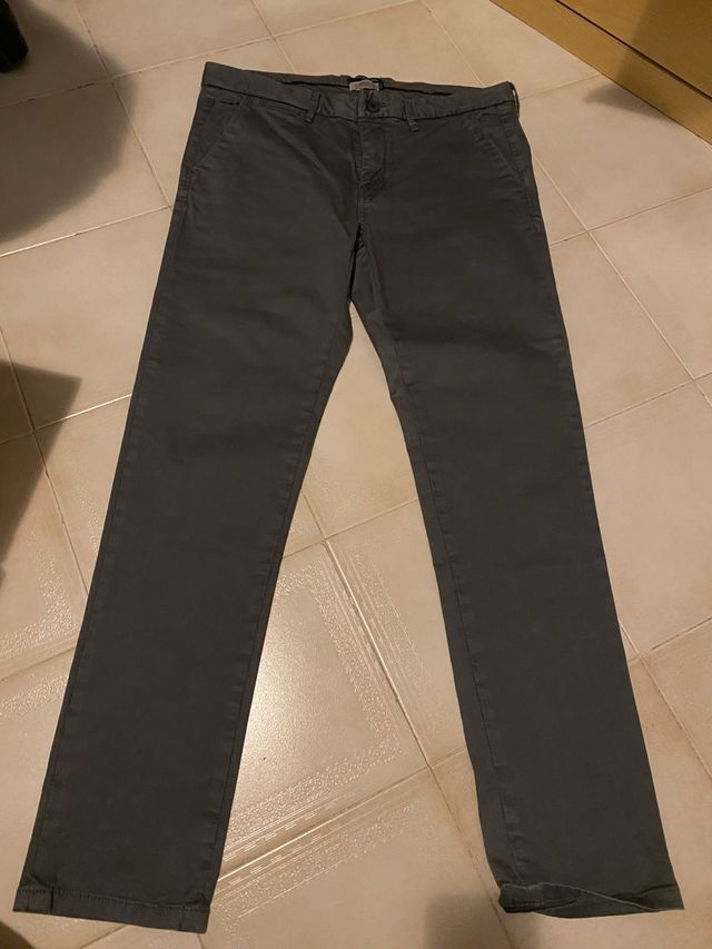 pantalone uomo grigio