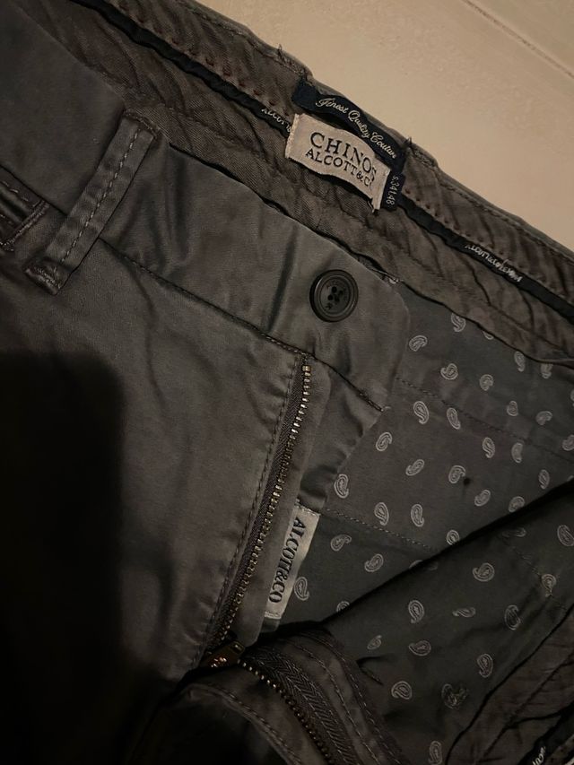 pantalone uomo grigio