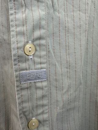 VINTAGE camisa verde a rayas LEVIS talla L 