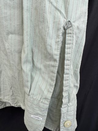 VINTAGE camisa verde a rayas LEVIS talla L 