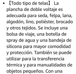 Plancha vapor de viaje plegable