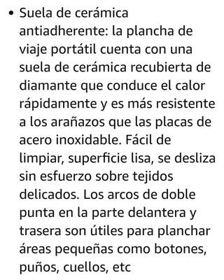 Plancha vapor de viaje plegable