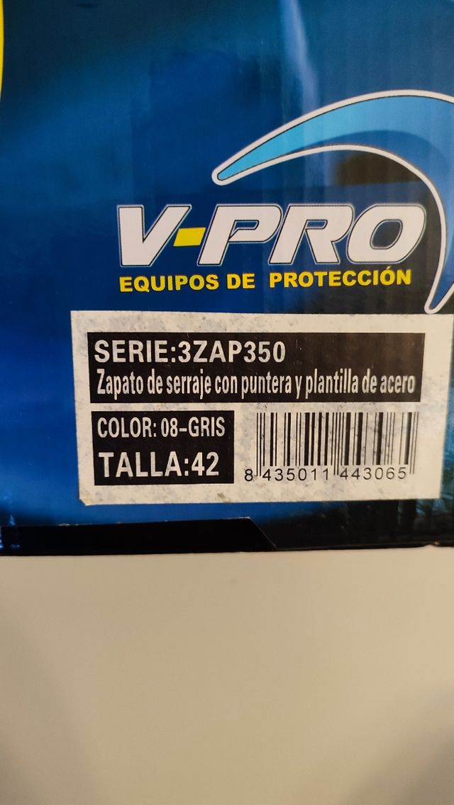 Zapatos de trabajo V-PRO talla 42