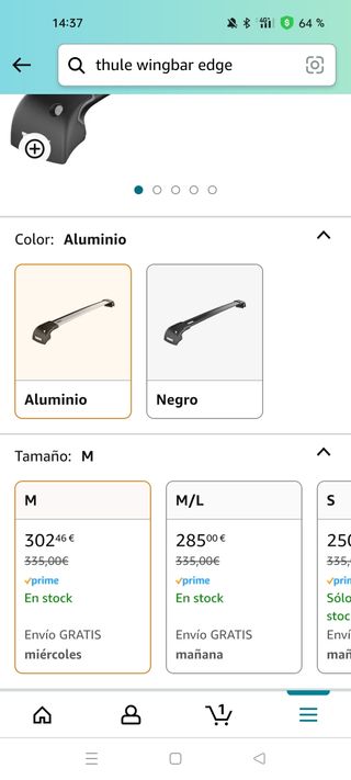 Baca Thule wingbar Edge 959X/959XB