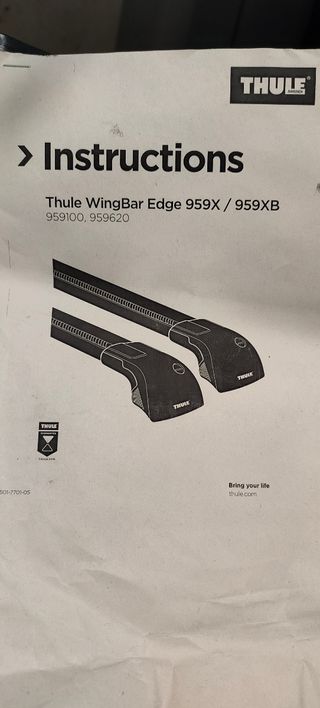 Baca Thule wingbar Edge 959X/959XB