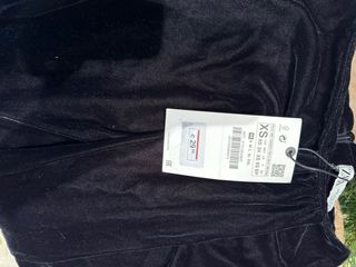 Falda terciopelo con flecos