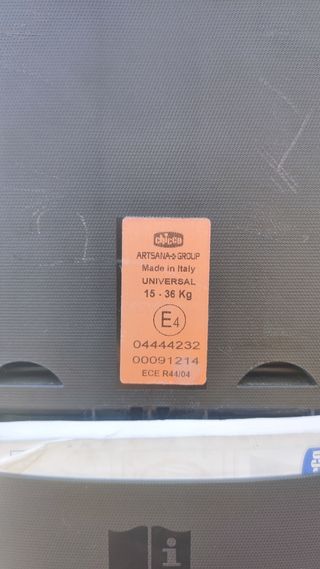 Silla grupo 2-3, Chicco infantil coche.(15 a 36kg)