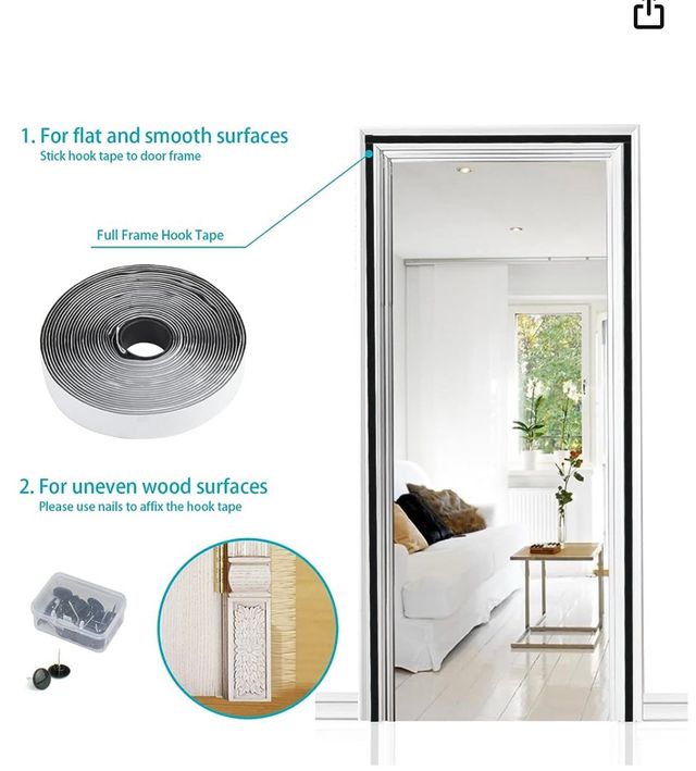 Zanzariera Apalus con Magneti per Porte, 140x240CM