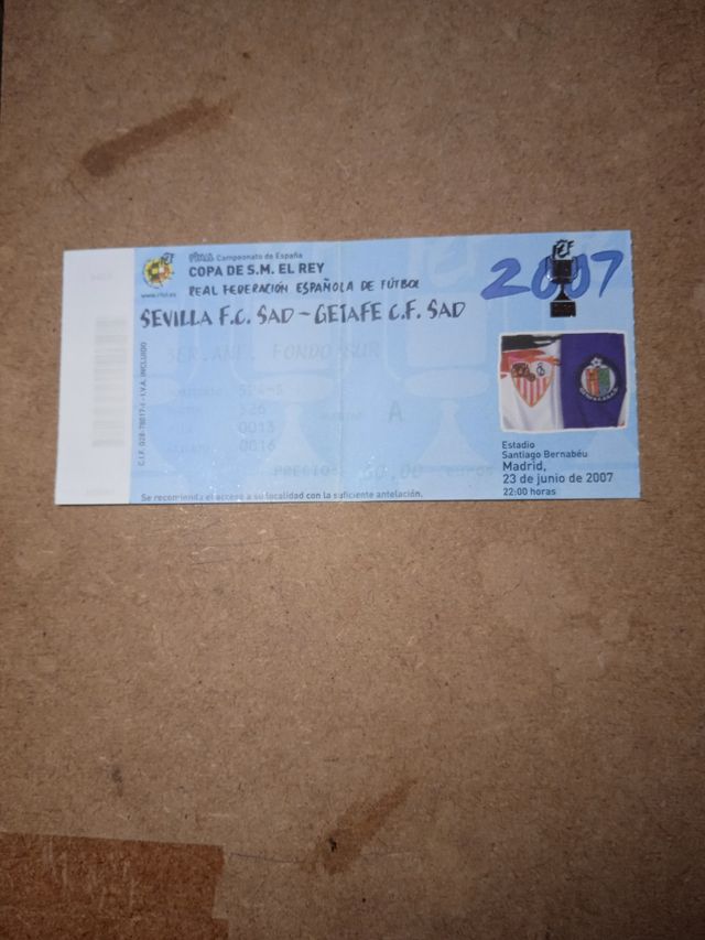 Cromo Getafe C.F. - Sevilla F.C. 2007.