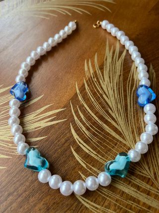 Collar de corazones azules 💙