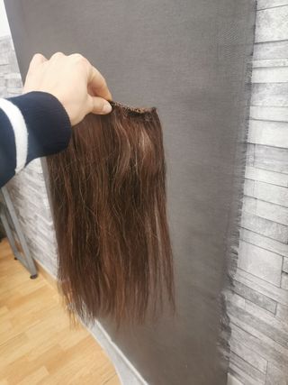 Extensiones castaño oscuro