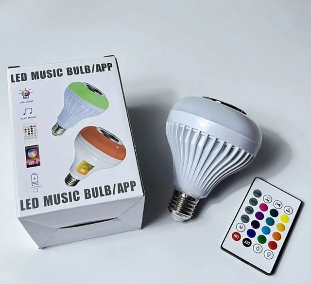 Bombilla música Led con mando