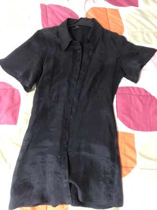 vestido camisa negro